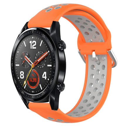 22mm Clasp Two Color Sport Wrist Strap Watchband, For Huawei Watch GT 46mm / 42mm