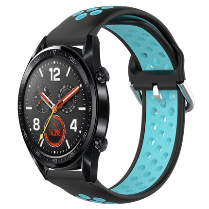 22mm Clasp Two Color Sport Wrist Strap Watchband, For Huawei Watch GT 46mm / 42mm
