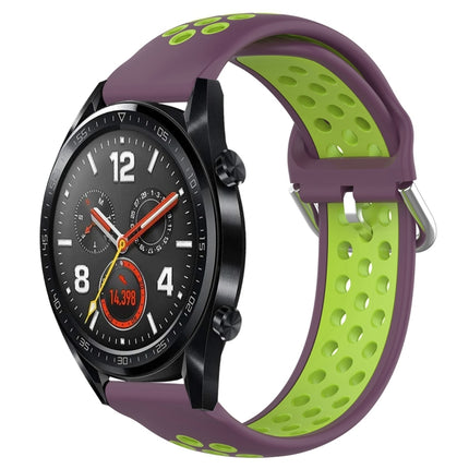 22mm Clasp Two Color Sport Wrist Strap Watchband, For Huawei Watch GT 46mm / 42mm