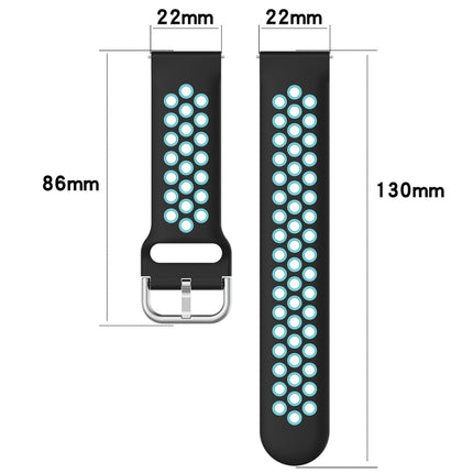 22mm Clasp Two Color Sport Wrist Strap Watchband, For Huawei Watch GT 46mm / 42mm