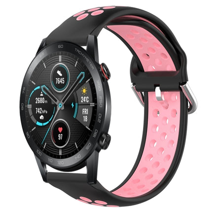 22mm Clasp Two Color Sport Wrist Strap Watchband, For Huawei Honor Magic Watch 2 46mm