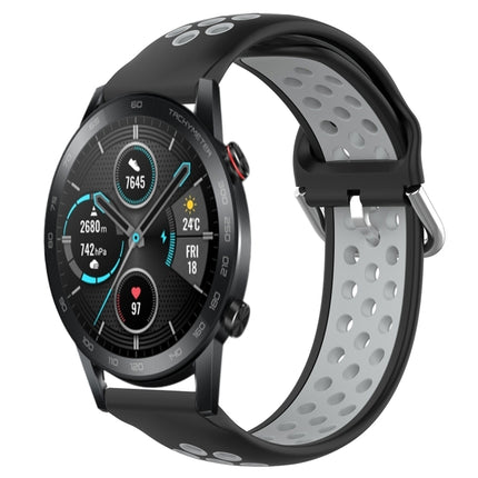 22mm Clasp Two Color Sport Wrist Strap Watchband, For Huawei Honor Magic Watch 2 46mm