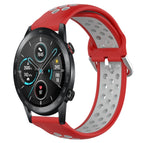 For Huawei Honor Magic Watch 2 46mm / Red + Grey
