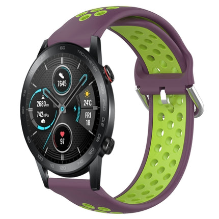 22mm Clasp Two Color Sport Wrist Strap Watchband, For Huawei Honor Magic Watch 2 46mm