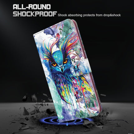 3D Painting Pattern TPU + PU Phone Case, For Motorola Moto G Power 2022, For Motorola Moto G Stylus 5G 2022