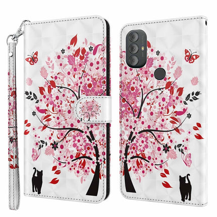 3D Painting Pattern TPU + PU Phone Case, For Motorola Moto G Power 2022, For Motorola Moto G Stylus 5G 2022
