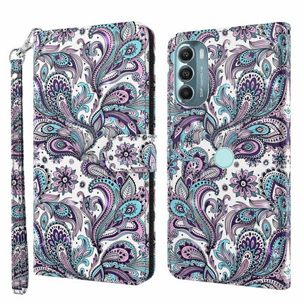 3D Painting Pattern TPU + PU Phone Case, For Motorola Moto G Power 2022, For Motorola Moto G Stylus 5G 2022