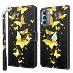 For Motorola Moto G Stylus 5G 2022 / Gold Butterfly