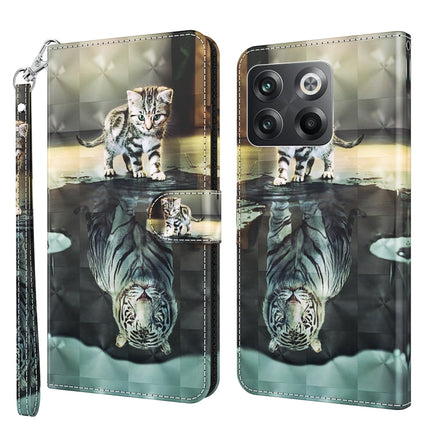 3D Painting Pattern TPU + PU Phone Case, For OnePlus 10T, For Sony Xperia 5 IV