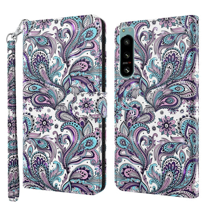 3D Painting Pattern TPU + PU Phone Case, For OnePlus 10T, For Sony Xperia 5 IV
