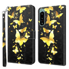 For Sony Xperia 5 IV / Gold Butterfly