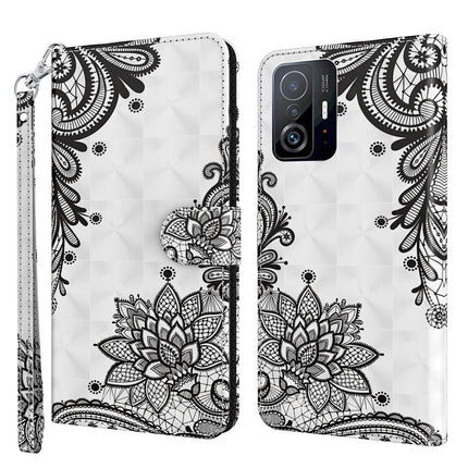 3D Painting Pattern TPU + PU Phone Case, For Samsung Galaxy A14 5G, For Xiaomi 11T Pro