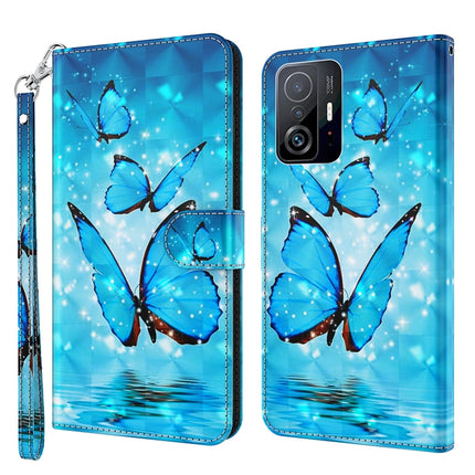 3D Painting Pattern TPU + PU Phone Case, For Samsung Galaxy A14 5G, For Xiaomi 11T Pro