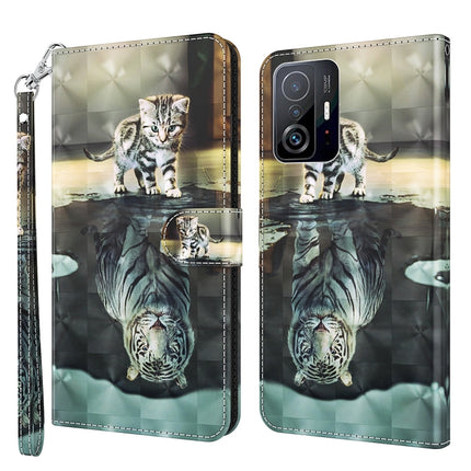 3D Painting Pattern TPU + PU Phone Case, For Samsung Galaxy A14 5G, For Xiaomi 11T Pro
