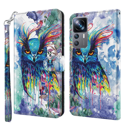 3D Painting Pattern TPU + PU Phone Case, For Xiaomi 12T Pro/12T/Redmi K50 Ultra, For Samsung Galaxy A04