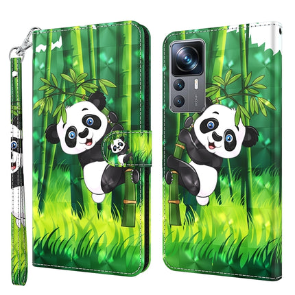 3D Painting Pattern TPU + PU Phone Case, For Xiaomi 12T Pro/12T/Redmi K50 Ultra, For Samsung Galaxy A04