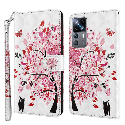 3D Painting Pattern TPU + PU Phone Case, For Xiaomi 12T Pro/12T/Redmi K50 Ultra, For Samsung Galaxy A04