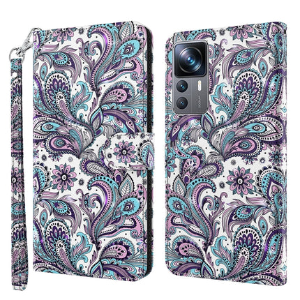 3D Painting Pattern TPU + PU Phone Case, For Xiaomi 12T Pro/12T/Redmi K50 Ultra, For Samsung Galaxy A04