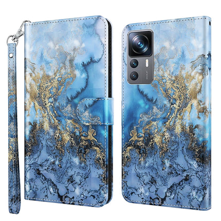 3D Painting Pattern TPU + PU Phone Case, For Xiaomi 12T Pro/12T/Redmi K50 Ultra, For Samsung Galaxy A04
