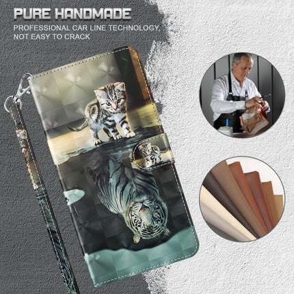 3D Painting Pattern TPU + PU Phone Case, For Xiaomi 12T Pro/12T/Redmi K50 Ultra, For Samsung Galaxy A04