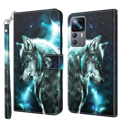 3D Painting Pattern TPU + PU Phone Case, For Xiaomi 12T Pro/12T/Redmi K50 Ultra, For Samsung Galaxy A04