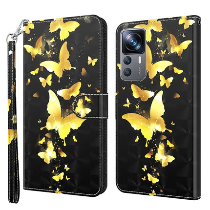 3D Painting Pattern TPU + PU Phone Case, For Xiaomi 12T Pro/12T/Redmi K50 Ultra, For Samsung Galaxy A04
