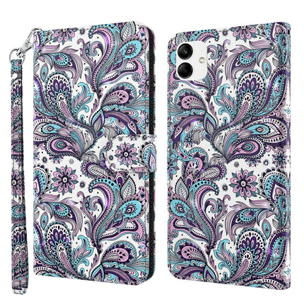 3D Painting Pattern TPU + PU Phone Case, For Xiaomi 12T Pro/12T/Redmi K50 Ultra, For Samsung Galaxy A04