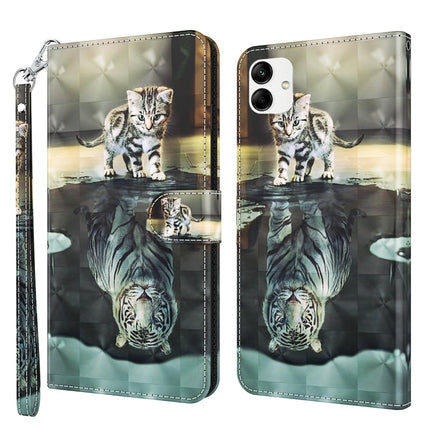 3D Painting Pattern TPU + PU Phone Case, For Xiaomi 12T Pro/12T/Redmi K50 Ultra, For Samsung Galaxy A04