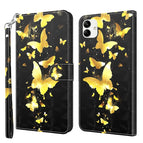 For Samsung Galaxy A04 / Gold Butterfly