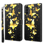 For Samsung Galaxy A14 5G / Gold Butterfly