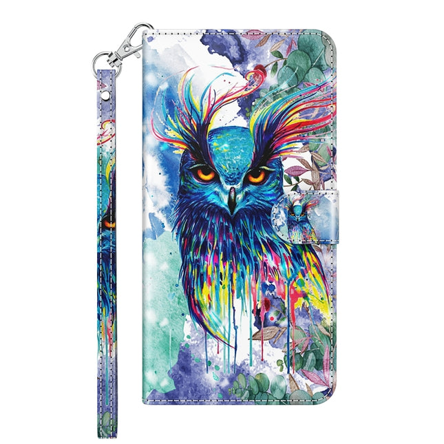 3D Painting Pattern TPU + PU Phone Case, For Samsung Galaxy S23 5G, For Samsung Galaxy S23, For Samsung Galaxy S23+ 5G