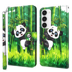 For Samsung Galaxy S23 5G / Panda Climbing Bamboo