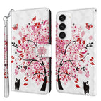 For Samsung Galaxy S23 5G / Cat Under The Tree