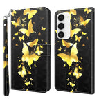 For Samsung Galaxy S23 5G / Gold Butterfly