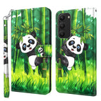 For Samsung Galaxy S23+ 5G / Panda Climbing Bamboo