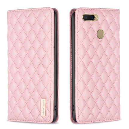 Diamond Lattice Magnetic Leather Flip Phone Case, For OPPO A7, For OPPO A15, For OPPO A16s / A16 / A54s / A55 5G / A54 4G, For OPPO A57 4G