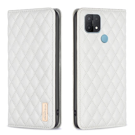 Diamond Lattice Magnetic Leather Flip Phone Case, For OPPO A7, For OPPO A15, For OPPO A16s / A16 / A54s / A55 5G / A54 4G, For OPPO A57 4G
