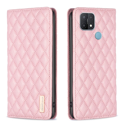 Diamond Lattice Magnetic Leather Flip Phone Case, For OPPO A7, For OPPO A15, For OPPO A16s / A16 / A54s / A55 5G / A54 4G, For OPPO A57 4G