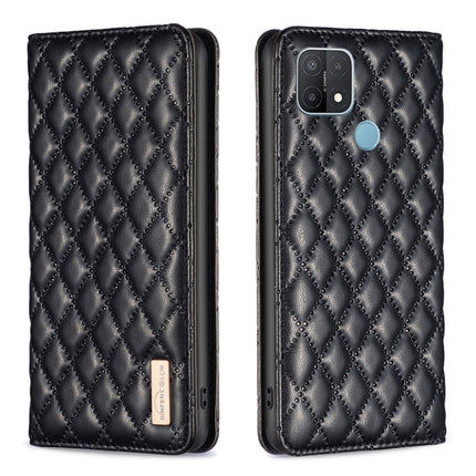 Diamond Lattice Magnetic Leather Flip Phone Case, For OPPO A7, For OPPO A15, For OPPO A16s / A16 / A54s / A55 5G / A54 4G, For OPPO A57 4G