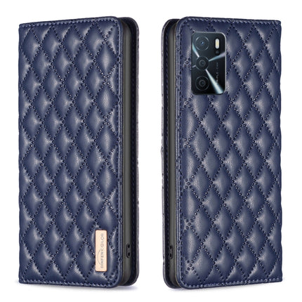 Diamond Lattice Magnetic Leather Flip Phone Case, For OPPO A7, For OPPO A15, For OPPO A16s / A16 / A54s / A55 5G / A54 4G, For OPPO A57 4G
