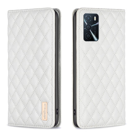 Diamond Lattice Magnetic Leather Flip Phone Case, For OPPO A7, For OPPO A15, For OPPO A16s / A16 / A54s / A55 5G / A54 4G, For OPPO A57 4G