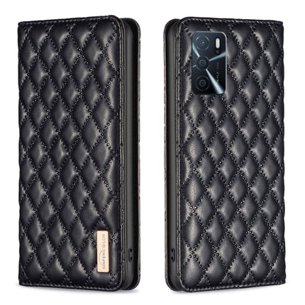 Diamond Lattice Magnetic Leather Flip Phone Case, For OPPO A7, For OPPO A15, For OPPO A16s / A16 / A54s / A55 5G / A54 4G, For OPPO A57 4G