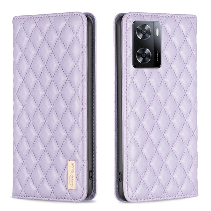 Diamond Lattice Magnetic Leather Flip Phone Case, For OPPO A7, For OPPO A15, For OPPO A16s / A16 / A54s / A55 5G / A54 4G, For OPPO A57 4G
