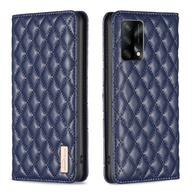 Diamond Lattice Magnetic Leather Flip Phone Case, For OPPO A74 4G / F19 4G, For OPPO A74 5G / A93 5G / A54 5G, For OPPO A76 4G / A36 4G / K10 4G / Realme 9i, For OPPO A94 4G / Reno5 F / F19 Pro