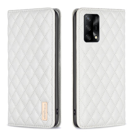 Diamond Lattice Magnetic Leather Flip Phone Case, For OPPO A74 4G / F19 4G, For OPPO A74 5G / A93 5G / A54 5G, For OPPO A76 4G / A36 4G / K10 4G / Realme 9i, For OPPO A94 4G / Reno5 F / F19 Pro