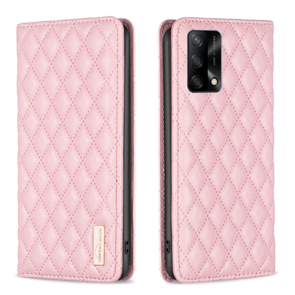 Diamond Lattice Magnetic Leather Flip Phone Case, For OPPO A74 4G / F19 4G, For OPPO A74 5G / A93 5G / A54 5G, For OPPO A76 4G / A36 4G / K10 4G / Realme 9i, For OPPO A94 4G / Reno5 F / F19 Pro