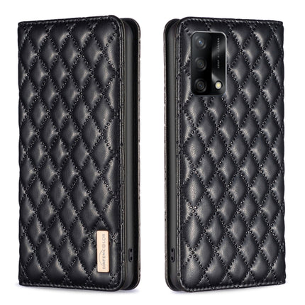 Diamond Lattice Magnetic Leather Flip Phone Case, For OPPO A74 4G / F19 4G, For OPPO A74 5G / A93 5G / A54 5G, For OPPO A76 4G / A36 4G / K10 4G / Realme 9i, For OPPO A94 4G / Reno5 F / F19 Pro