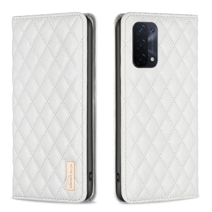 Diamond Lattice Magnetic Leather Flip Phone Case, For OPPO A74 4G / F19 4G, For OPPO A74 5G / A93 5G / A54 5G, For OPPO A76 4G / A36 4G / K10 4G / Realme 9i, For OPPO A94 4G / Reno5 F / F19 Pro