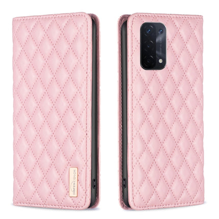 Diamond Lattice Magnetic Leather Flip Phone Case, For OPPO A74 4G / F19 4G, For OPPO A74 5G / A93 5G / A54 5G, For OPPO A76 4G / A36 4G / K10 4G / Realme 9i, For OPPO A94 4G / Reno5 F / F19 Pro