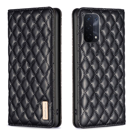 Diamond Lattice Magnetic Leather Flip Phone Case, For OPPO A74 4G / F19 4G, For OPPO A74 5G / A93 5G / A54 5G, For OPPO A76 4G / A36 4G / K10 4G / Realme 9i, For OPPO A94 4G / Reno5 F / F19 Pro